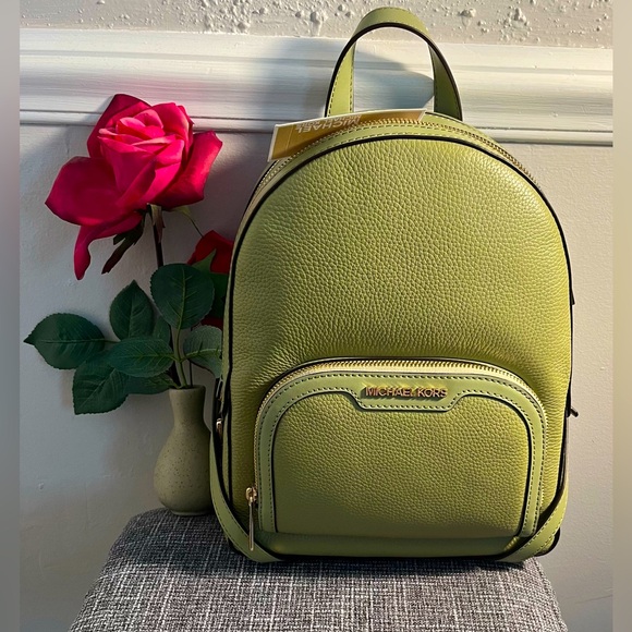 NWT and BAG MICHAEL KORS (JAYCEE) Medium Backpack. COLOR:LIGHT SAGE (GIFT READY) - Picture 4 of 11